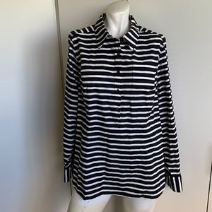 Lane Bryant 14/16 long sleeve striped blouse